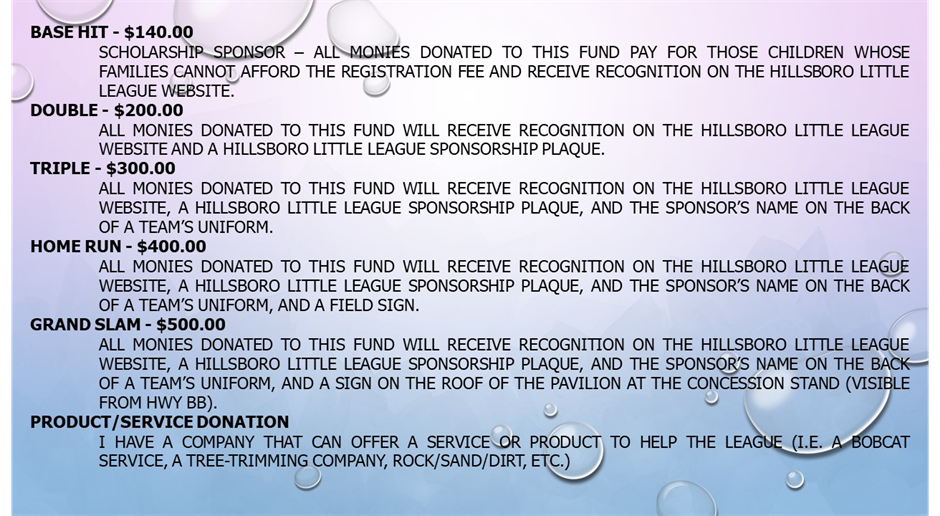 Looking for 2023 Sponsors!